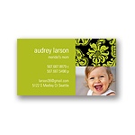 Elegant Damask -- Olive Mommy Card