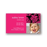 Elegant Damask -- Pink Mommy Card