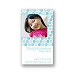 Dainty Dots -- Blue Mommy Card