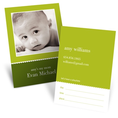 THE GOLDEN TICKET -- BOY PHOTO BIRTH ANNOUNCEMENT, 2in. x 4in. Folded Holiday Card