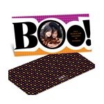 Boo! -- Ebony Halloween Photo Card
