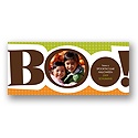 Boo! -- Mocha Halloween Photo Card