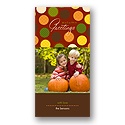 Autumn Dots -- Photo Thanksgiving Card