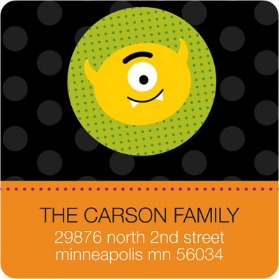 Monster Mash -- Halloween Address Label