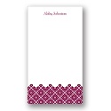 Delicate Lace -- Purple Personalized Note Card