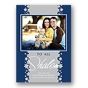 Starry Shalom -- Hanukkah Photo Card