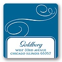 Delicate Swirl -- Address Label