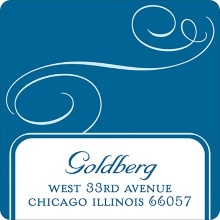 Delicate Swirl -- Address Label