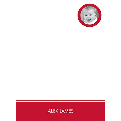 THE GOLDEN TICKET -- BOY PHOTO BIRTH ANNOUNCEMENT, 2in. x 4in. Folded Holiday Card