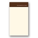 Scalloped -- Brown Personalized Note Card