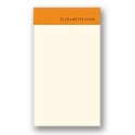 Scalloped -- Orange Personalized Note Card
