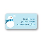 Cozy -- Blue Address Label