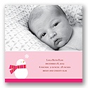 Cozy Birth -- Girl Winter Birth Announcement