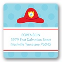 Fire Truck Fun -- Address Label