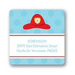 Fire Truck Fun -- Address Label