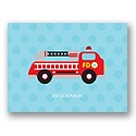 Fire Truck Fun -- Personalized Note Card