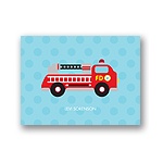 Fire Truck Fun -- Personalized Note Card