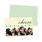 Cheers and Bursts -- Unique Photo Christmas Cards