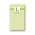 Tied with Love -- Green Personalized Note Card