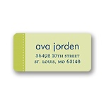 Tied with Love -- Green Address Label