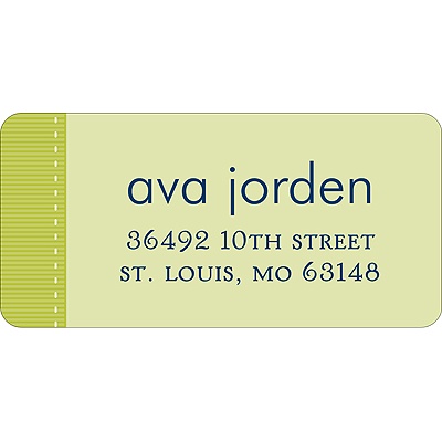 Tied with Love -- Green Address Label