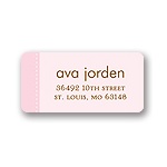 Tied with Love -- Pink Address Label