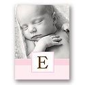 Tied with Love -- Pink Folded Personalized Note Card