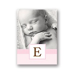 Tied with Love -- Pink Folded Personalized Note Card
