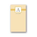 Tied with Love -- Yellow Personalized Note Card