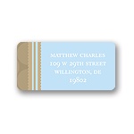 Soft Circles -- Blue Address Labels