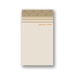 Soft Circles -- Tan Personalized Note Cards