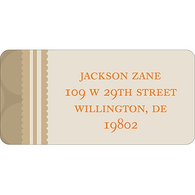 Soft Circles -- Tan Address Labels