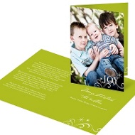 Vertical Sparkling Holiday Letter 