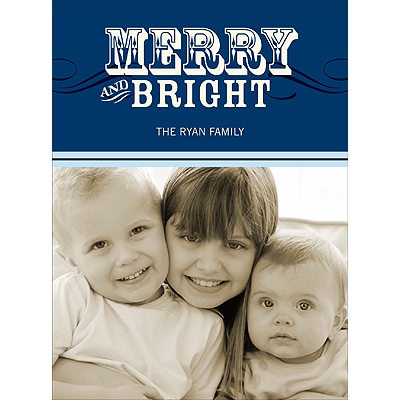 THE GOLDEN TICKET -- BOY PHOTO BIRTH ANNOUNCEMENT, 2in. x 4in. Folded Holiday Card