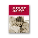Simply Merry in Red -- Photo Christmas Cards