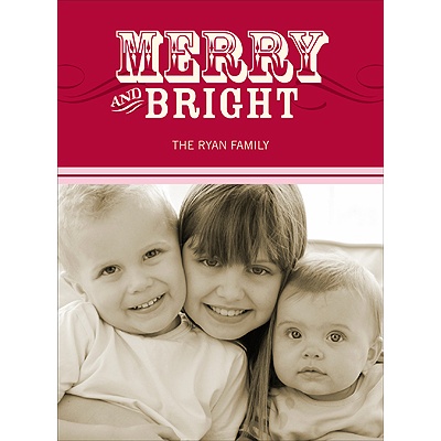 Simply Merry in Red -- Photo Christmas Cards