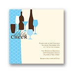 Holiday Cheer -- Blue Holiday Party Invitation