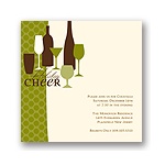 Holiday Cheer -- Green Holiday Party Invitation