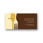Dig In -- Brown Thanksgiving Invitation