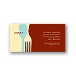 Dig In -- Red Thanksgiving Invitation