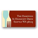 Dig In -- Red Address Label