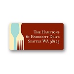 Dig In -- Red Address Label