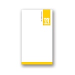 Simple Monogram -- Yellow Personalized Note Card