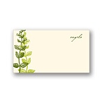 Elegant -- Green Personalized Note Card