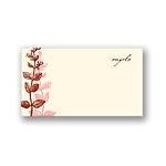 Elegant -- Red Personalized Note Card