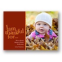 I Am Thankful -- Photo Thanksgiving Card