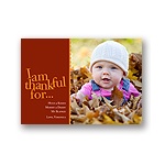 I Am Thankful -- Photo Thanksgiving Card