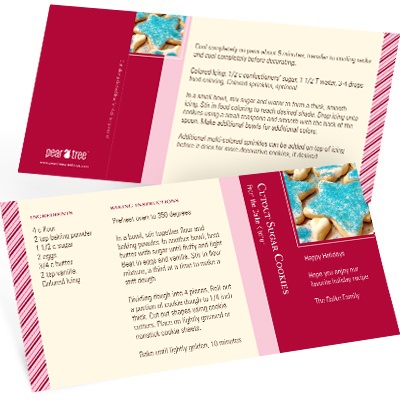 Holiday Recipe -- Red Holiday Photo Card