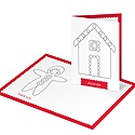 Gingerbread House Greetings -- Coloring Thank You Cards
