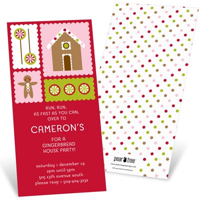 Gingerbread Lane -- Holiday Party Invitation Gingerbread Lane -- Holiday Party Invitation